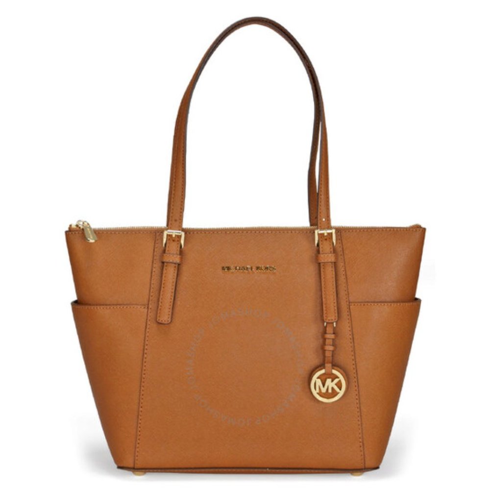 Michael Kors Jet Set East West Saffiano Leather Tote - Picture 1 of 16